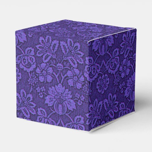 Elegant Violet  Damask Bedankdoosjes (Achterkant)