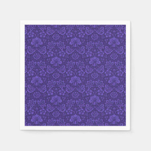 Elegant Violet  Damask Patroon Servet