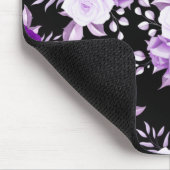 Elegant Violet Flowers Seamless Floral Pattern Muismat (Hoek)