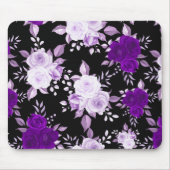 Elegant Violet Flowers Seamless Floral Pattern Muismat (Voorkant)