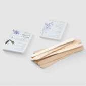 Elegant Violet & Mint Hydrangea Wedding Hand Fan Handwaaier (Niet-gemonteerd)