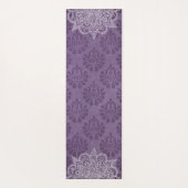 Elegant Violet Oriental Mandala Yoga Mat (Achterkant)