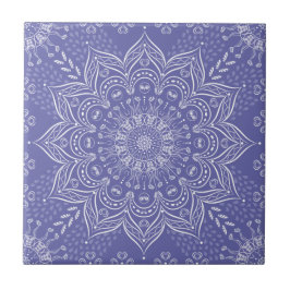 Elegant Violet Paars Boho Mandala Tegeltje