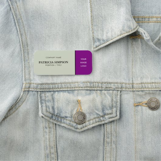 Elegant violet Paarse en beige: uniek vrouwelijk Naamplaatje (In situ)