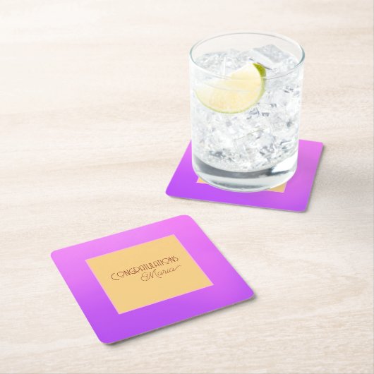 Elegant Violet Paper-Onderzetter Kartonnen Onderzetters (Insitu)