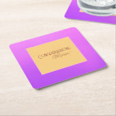 Elegant Violet Paper-Onderzetter Kartonnen Onderzetters (Schuin)