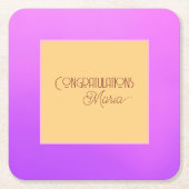 Elegant Violet Paper-Onderzetter Kartonnen Onderzetters (Voorkant)