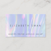 Elegant Violet Pastel Visitekaartje (Voorkant)