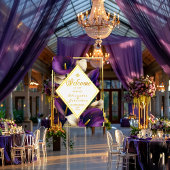 Elegant Violet Purple and Gold Calla Lily  Acryl Bord