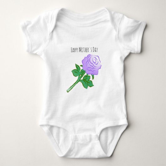 Elegant Violet Rose Romper (Voorkant)