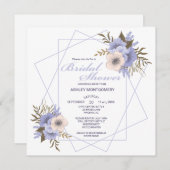 Elegant Violet Vijf bloemblaadjes Rozen Vrijgezell Kaart (Voorkant / Achterkant)