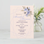 Elegant Violet Vijf bloemblaadjes Rozen Vrijgezell Kaart (Staand voorkant)