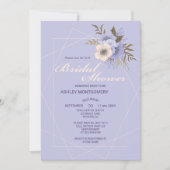 Elegant Violet Vijf bloemblaadjes Rozen Vrijgezell Kaart (Voorkant)