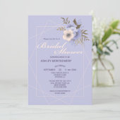 Elegant Violet Vijf bloemblaadjes Rozen Vrijgezell Kaart (Staand voorkant)