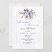 Elegant Violet Vijf bloemblaadjes Rozen Vrijgezell Kaart (Voorkant)