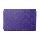 Elegant Violet Vintage Damask Pattern Badmat (Voorkant)