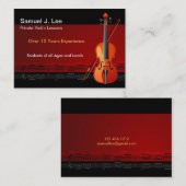 Elegant Violin Lessons Visitekaartje (Voorkant / Achterkant)