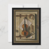 Elegant  Violin Music Overweging Uitnodigingen (Voorkant)