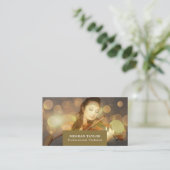 Elegant violinist, professioneel violinist visitekaartje (Staand voorkant)