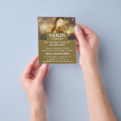 Elegant Violinist, Violin Lessons Adverteren Flyer (Hand)