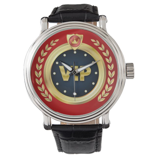 Elegant VIP-embleem Horloge (Voorkant)