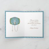 Elegant Virgin Mary Ave Maria Religieuze Kaart (Binnen)