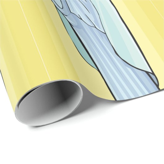 Elegant Virgin Mary Catholic Religious Cadeaupapier (Rol Hoek)