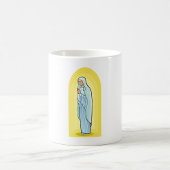 Elegant Virgin Mary Catholic Religious Koffiemok