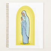 Elegant Virgin Mary Catholic Religious Planner (Voorkant)