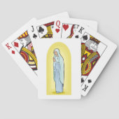 Elegant Virgin Mary Catholic Religious Pokerkaarten (Achterkant)