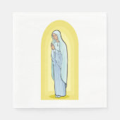 Elegant Virgin Mary Catholic Religious Servet (Voorkant)