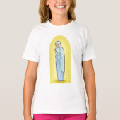 Elegant Virgin Mary Catholic Religious T-shirt (Voorkant)
