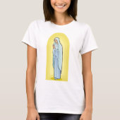 Elegant Virgin Mary Catholic Religious T-shirt (Voorkant)