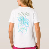 Elegant Virgo sterrenbeeld T-shirt Astrologie Cade (Achterkant)