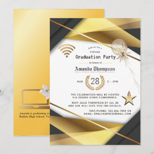 Elegant virtueel certificaat van de GraduPartij Kaart