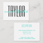 elegant visitekaartje (Voorkant / Achterkant)