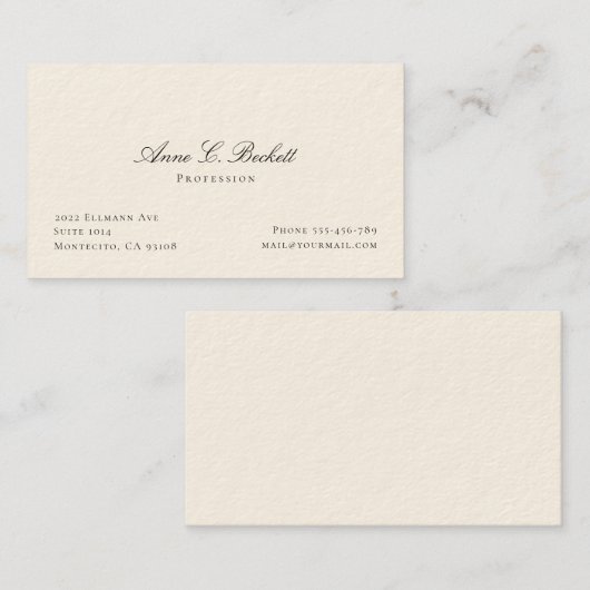 Elegant Visitekaartje (Voorkant / Achterkant)