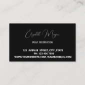 Elegant visitekaartje (Achterkant)