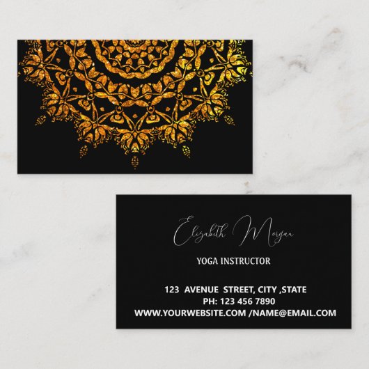 Elegant visitekaartje (Voorkant / Achterkant)