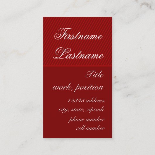 Elegant Visitekaartje (Voorkant)