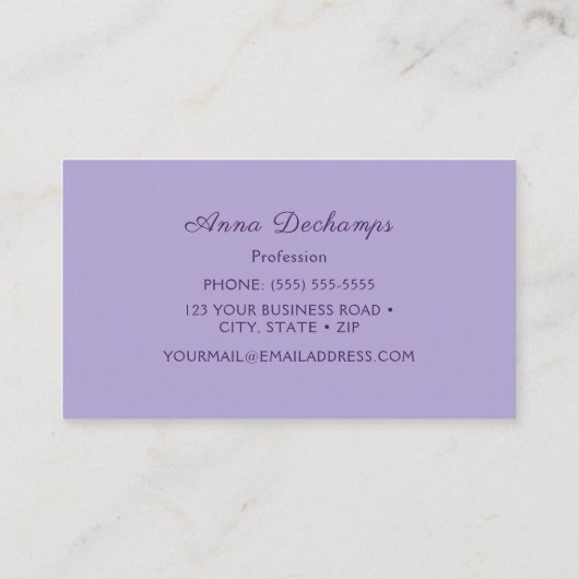 Elegant Visitekaartje (Achterkant)