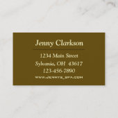 Elegant Visitekaartje (Achterkant)