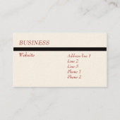 Elegant Visitekaartje (Achterkant)