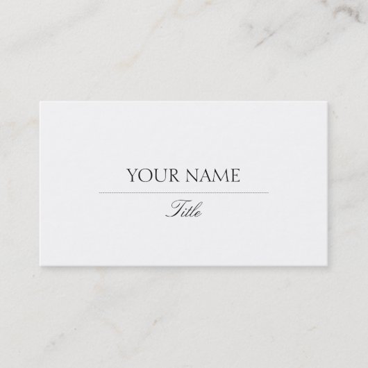 Elegant Visitekaartje (Voorkant)