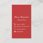 Elegant  Visitekaartje (Achterkant)
