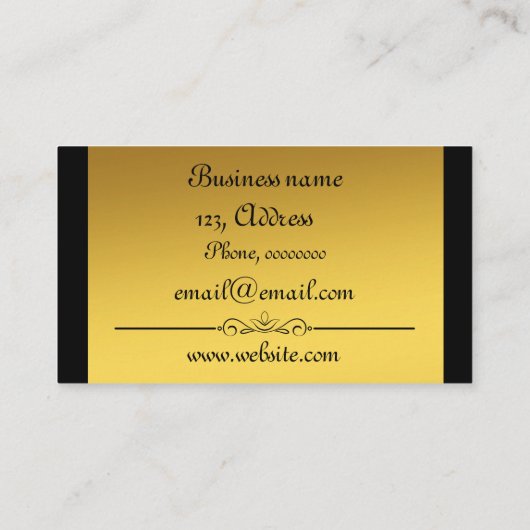 Elegant Visitekaartje (Achterkant)