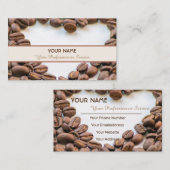 Elegant visitekaartje Barista en Coffee fellows (Voorkant / Achterkant)