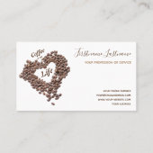 Elegant visitekaartje Barista en Coffee fellows (Achterkant)