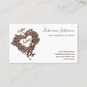 Elegant visitekaartje Barista en Coffee fellows (Achterkant)