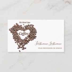 Elegant visitekaartje Barista en Coffee fellows